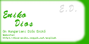 eniko dios business card